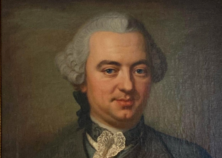 A portrait of P.J. Bergius by J. Streng, 1761.